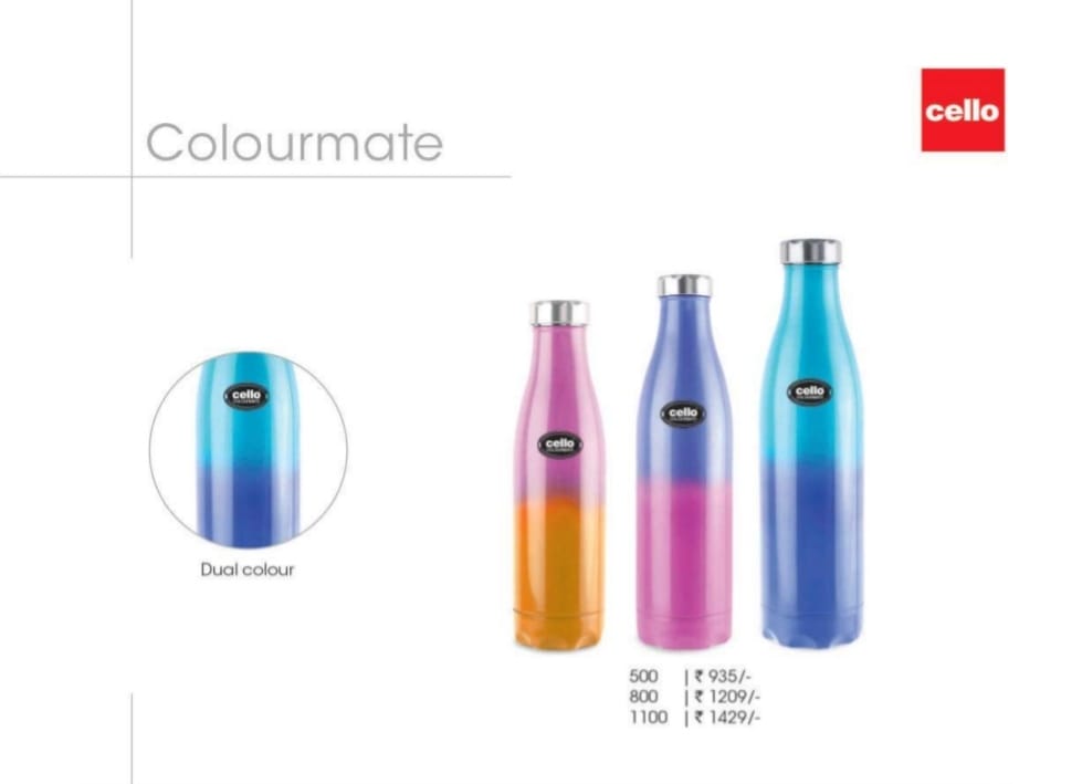 cello colourmate bottle